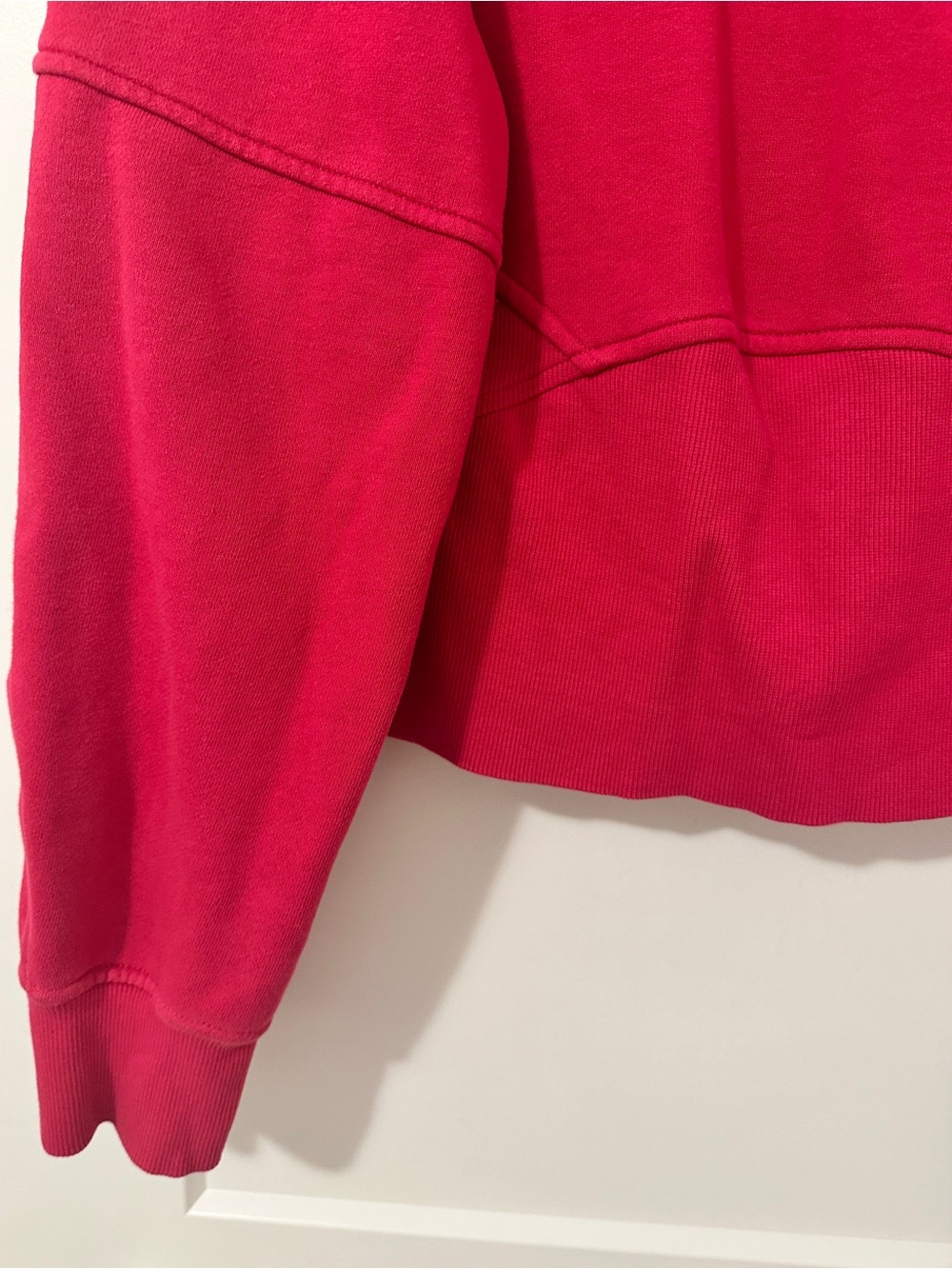 Lululemon Scuba Oversized Cropped Pullover *Wordmark in Passionate Pink Size M/L - Picture 13 of 15